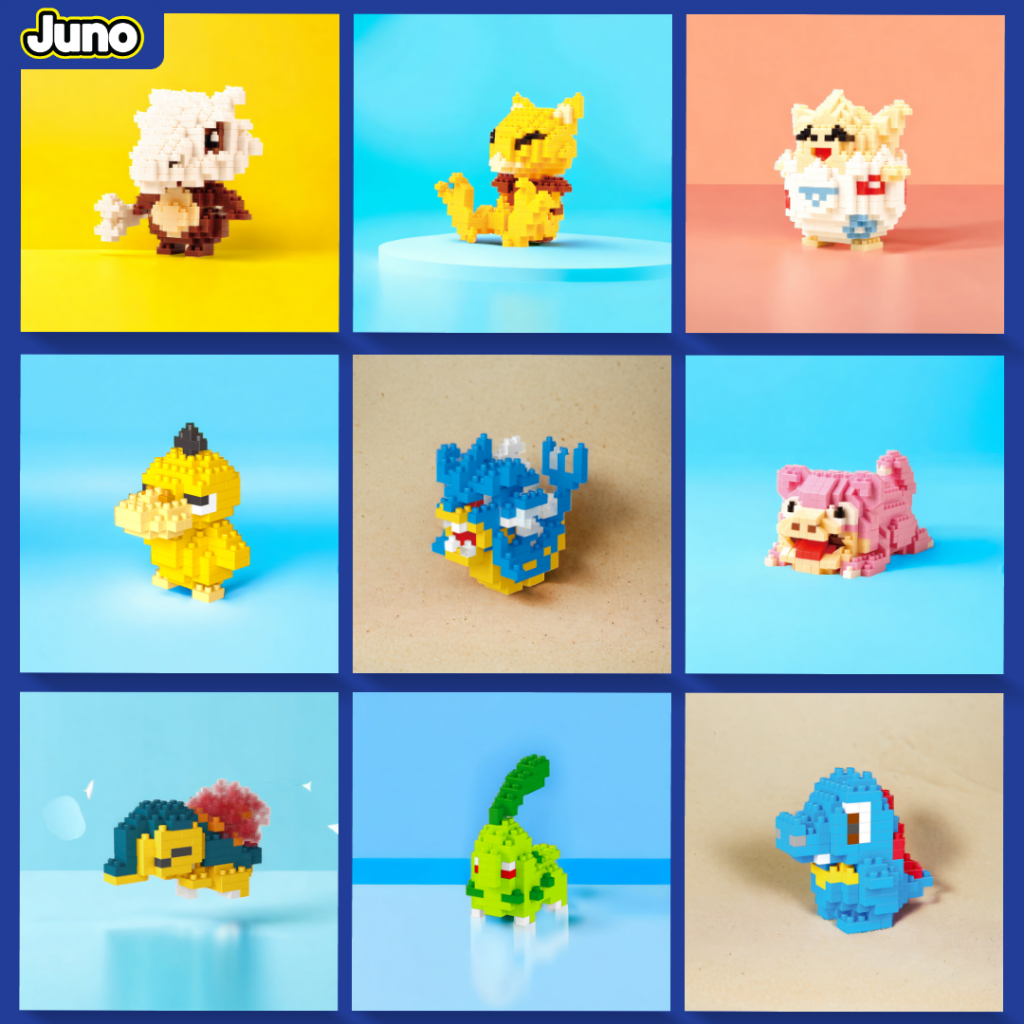 Jual Juno Mainan Balok Pokemon Nano Blocks Micro Blocks Miniatur ...