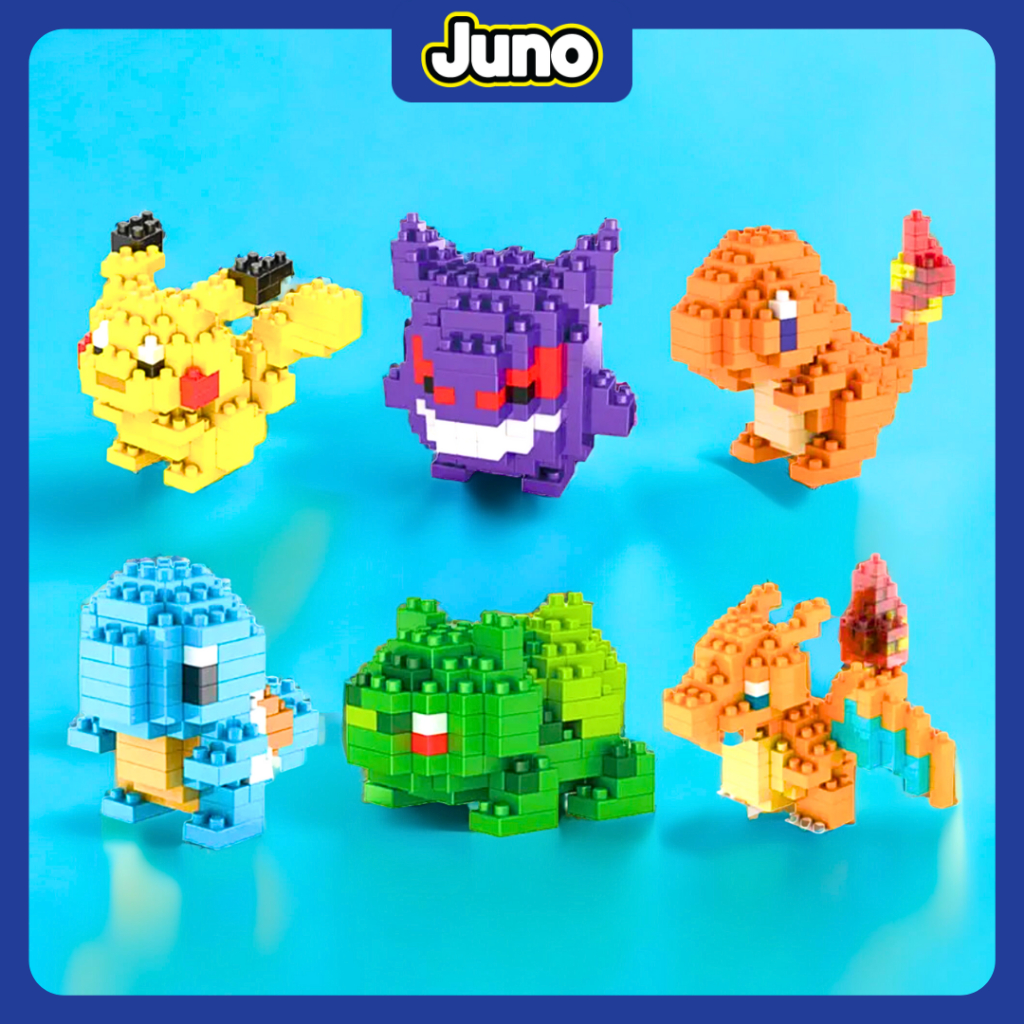 Compatível com lego difícil jenny tartaruga blocos de construção pokemon  pokemon pikachu montado menina série aniversário presente brinquedos