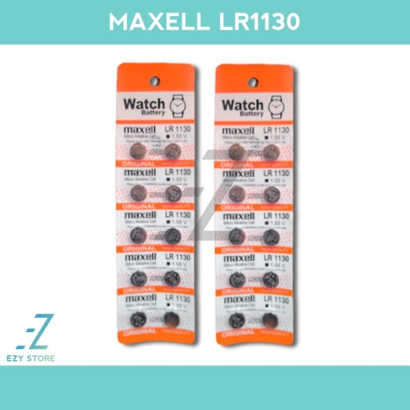 Jual Baterai Maxell Lr1130 Ag10 L1131f Batrai Lr 1130 Isi 10 Pcs