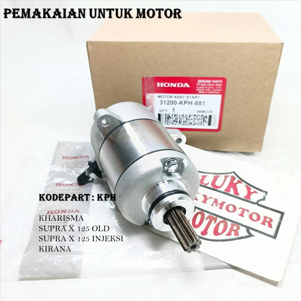 Jual DINAMO STATER MOTOR SUPRA 125 KARBU , SUPRA X 125 INJEKSI