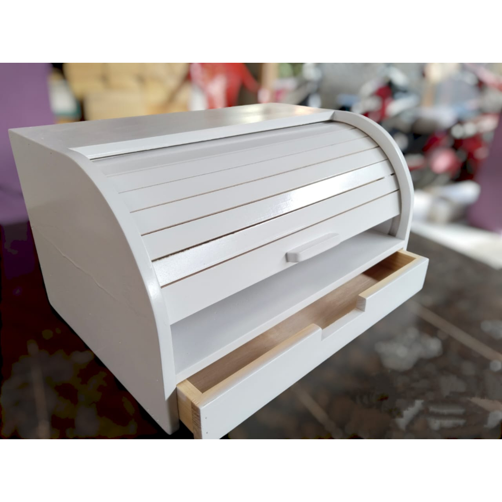 Jual Bread box laci, tempat penyimpanan roti + laci serbaguna (342222 ...