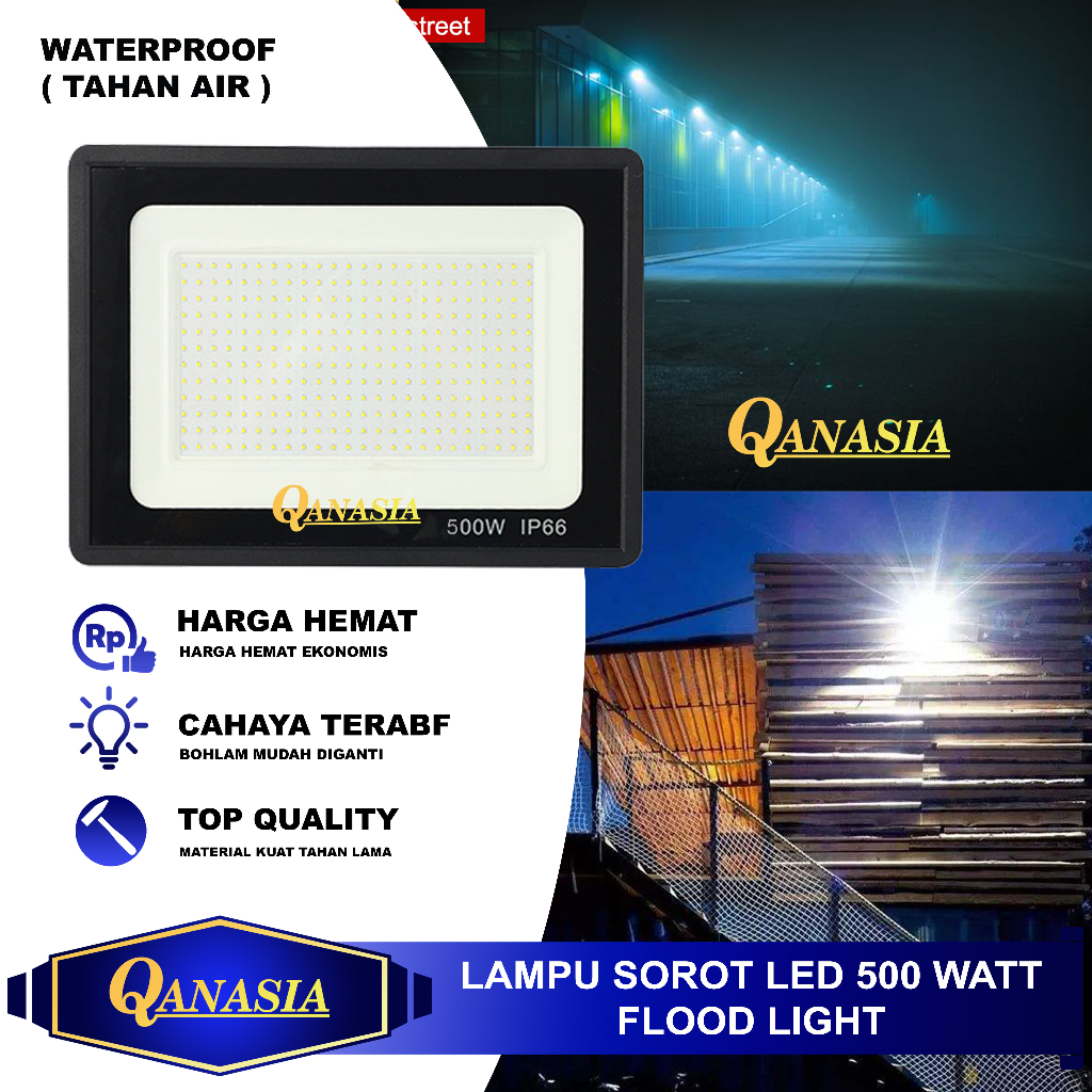 Jual Lampu Sorot Led W Flood Light Tembak Outdoor Watt Shopee Indonesia