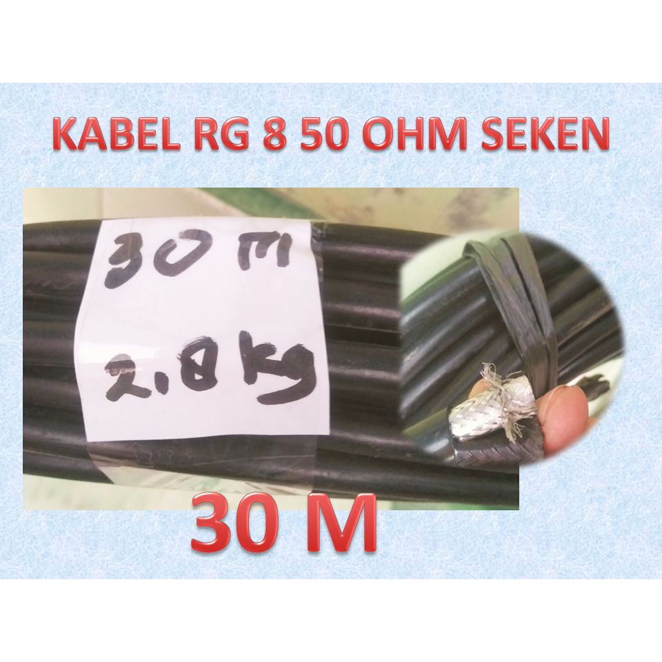 Jual kabel rg 8 50ohm 30 meter | Shopee Indonesia