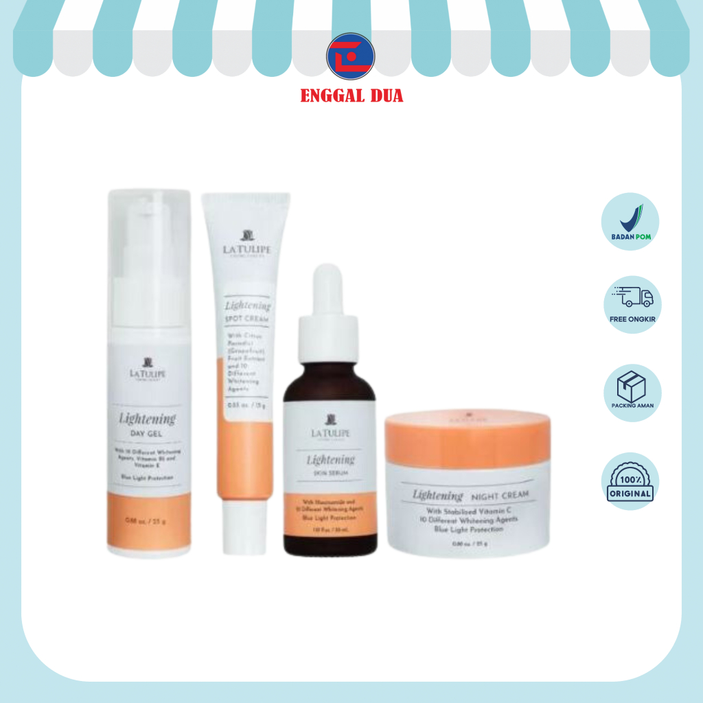Jual La Tulipe Lightening Series Day Gel Night Cream Skin Serum