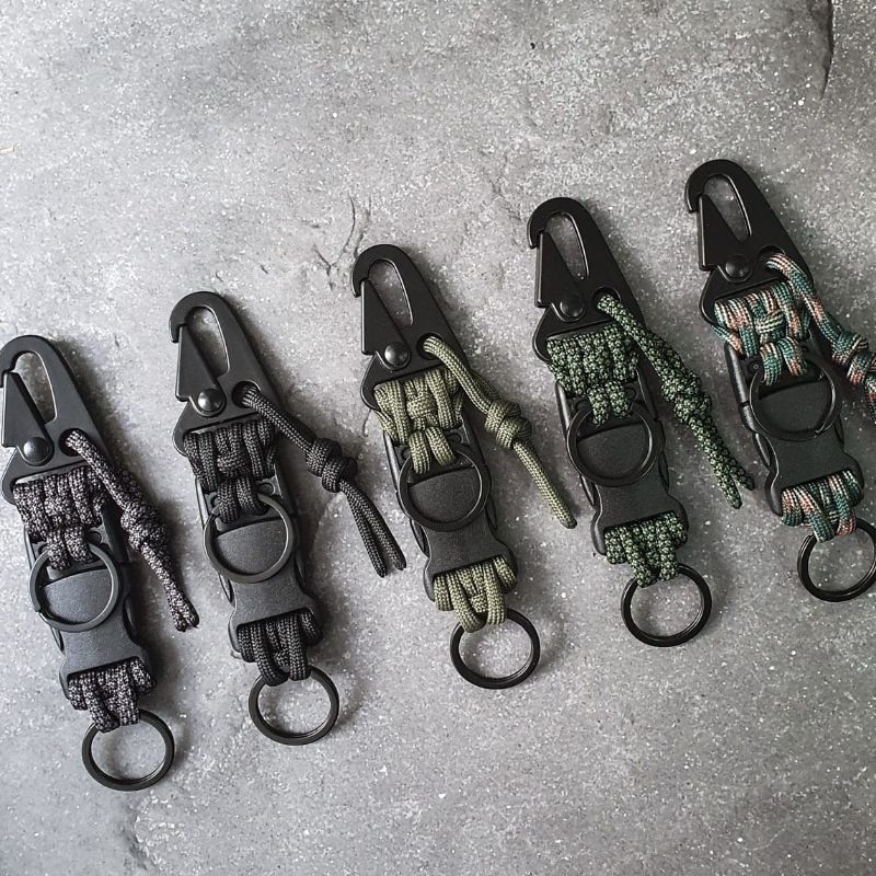 Jual SPLIT SHADOW keyring, Handmade Paracord doublehead keyring ...