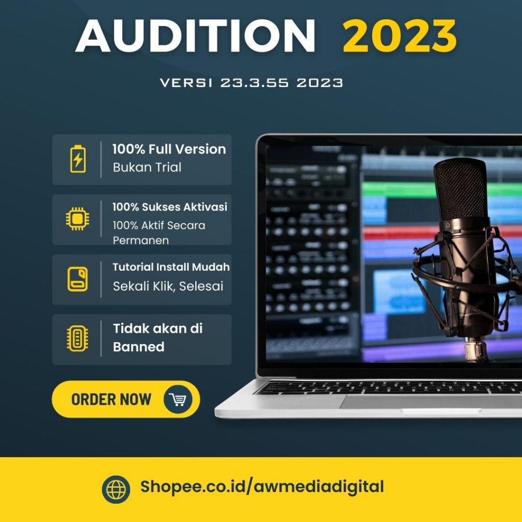 Jual Audition Pro V23.3.55 2023 terbaru Full Version Lifetime ...