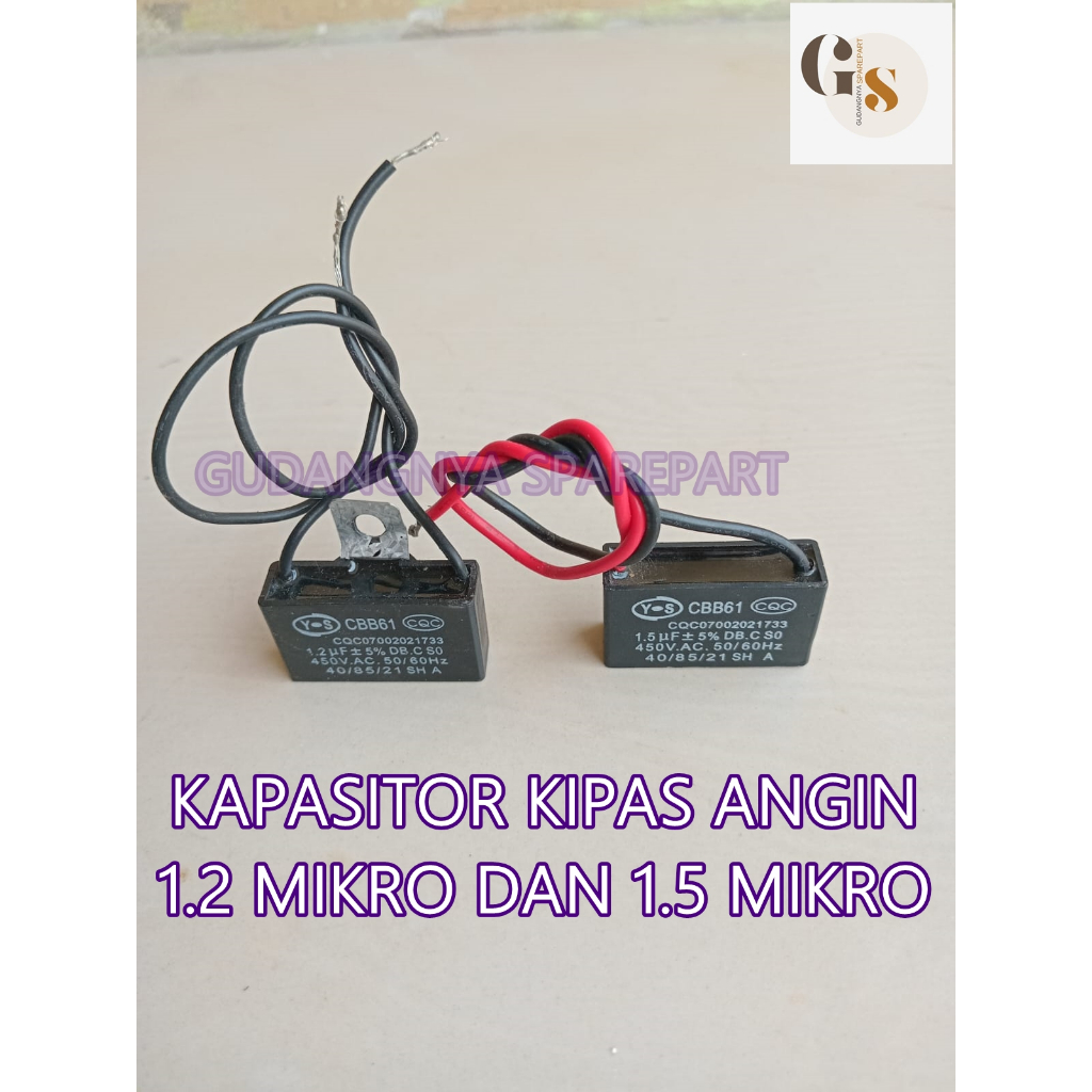 Jual KAPASITOR KIPAS ANGIN 1 2 MIKRO 1 5 MIKRO UF Shopee Indonesia