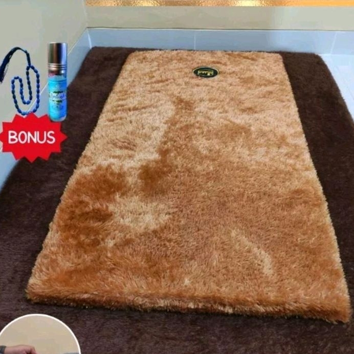 Sajadah Bulu rasfur Busa  hdp Sajadah Tebal 3Cm