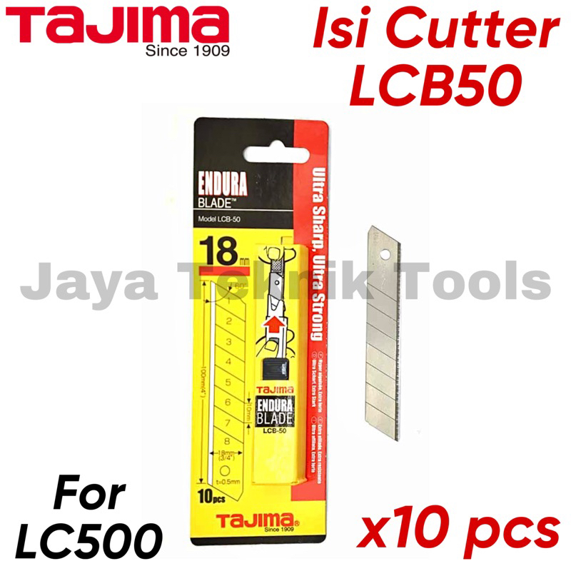 Tajima-lc-303 Sleek Steel Slide Lock Box Cutter with Three 3/8 in. Endura Snap Blades