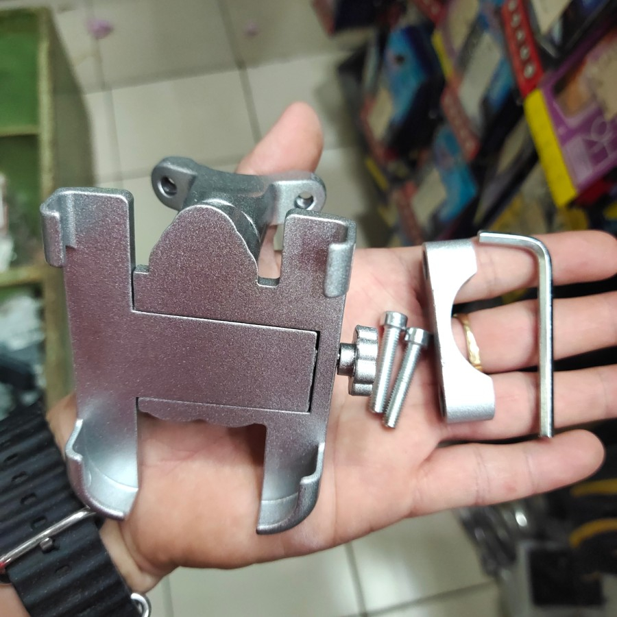 Jual Holder sepeda / stank motor bahan aluminium / besi HM22 HARGA ...