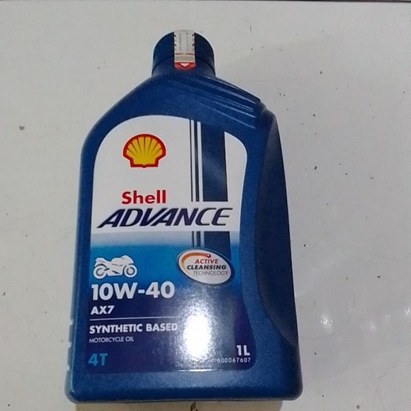 Jual OLI SHELL ADVANCE AX7 SYINTHETIC 4T 10W-40 ISI 1LITER ORIGINAL ...