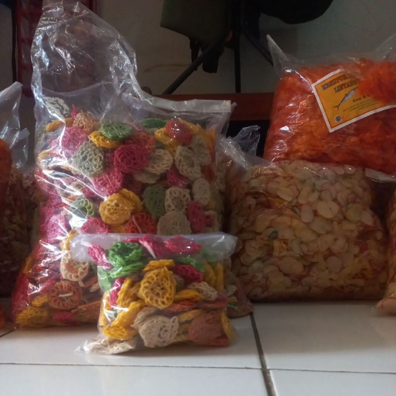 Jual Kerupuk Mawar Warna Viral Kerupuk Seblak 250gram Mentah