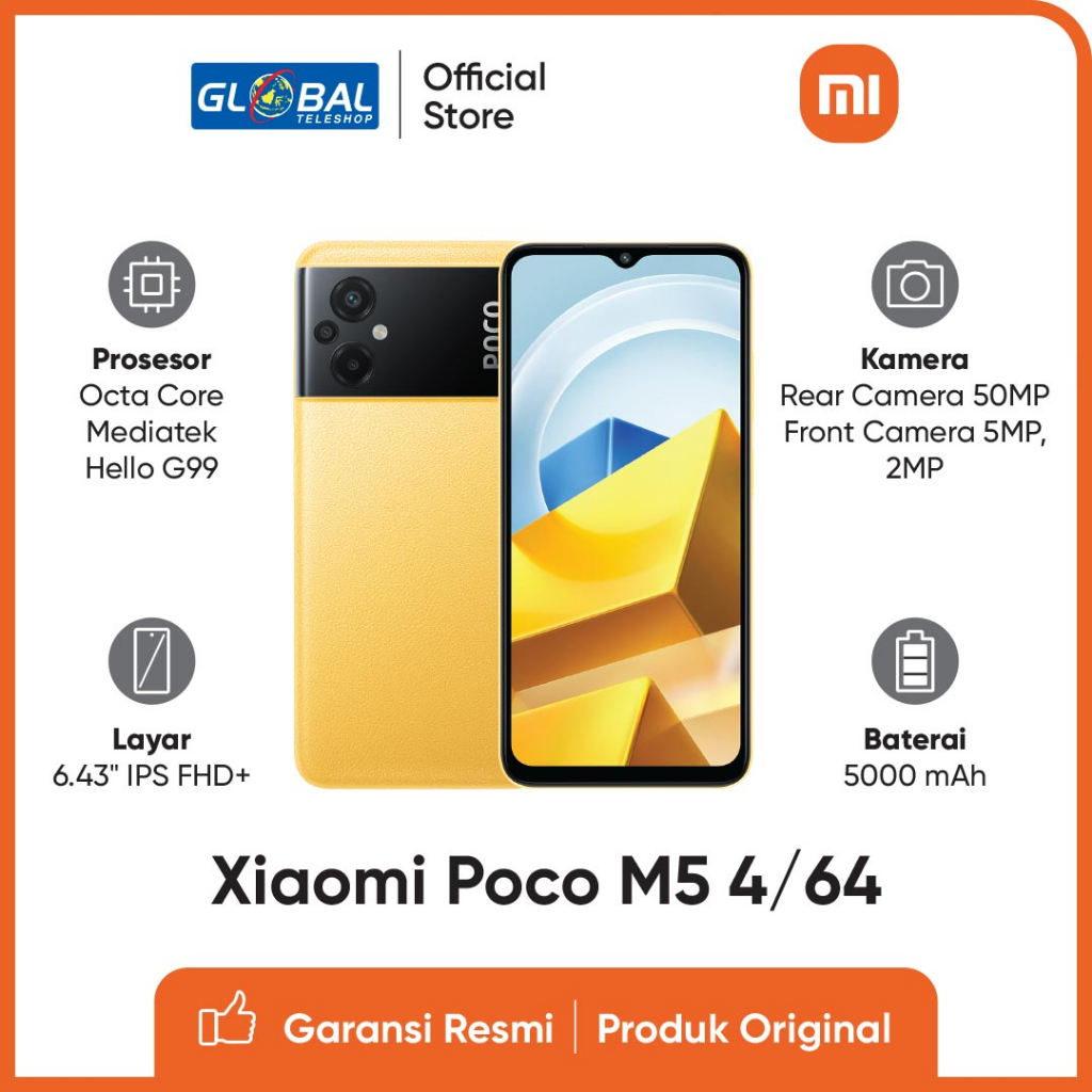 Jual Xiaomi POCO M5 (4/64GB) | (4/128GB) Garansi Resmi | Shopee Indonesia