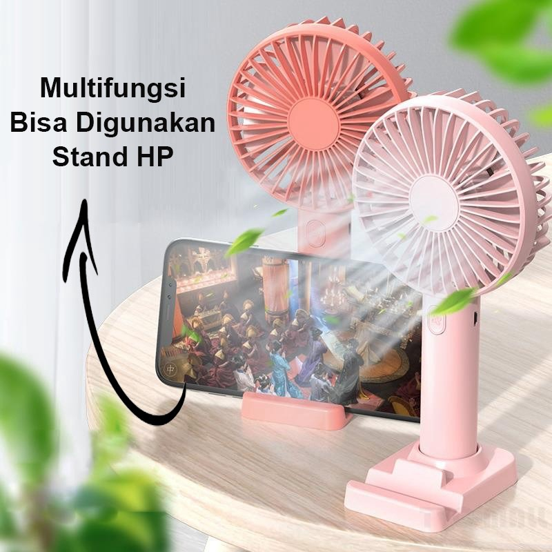 Jual Kipas Genggam Mini Usb Dengan Stand Hp Dan Gigi Kecepatan Kipas Angin Mini Baterai