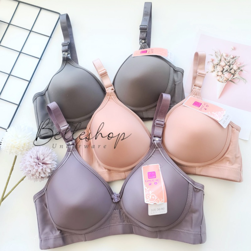 Jual Bh Bra Ling Cao B5 Cup B Tanpa Kawat Original Bra Lingcao Premium