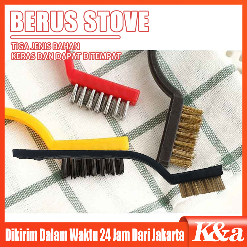 Jual Sikat Kawat Set 3 Pcs In 1 Mini Wire Brush Kuningan Baja Nylon