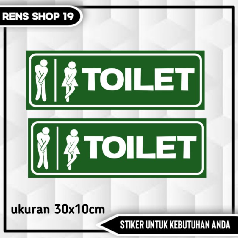 Jual Stiker Toilet Pria Wanita Sticker Rambu 30x10cm Shopee Indonesia 2050