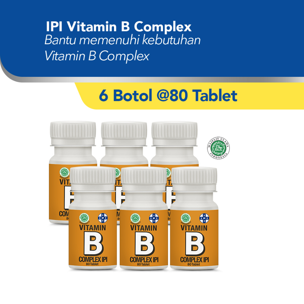 Jual Ipi Vitamin B Complex Isi Tablet Pot Exp Shopee Indonesia