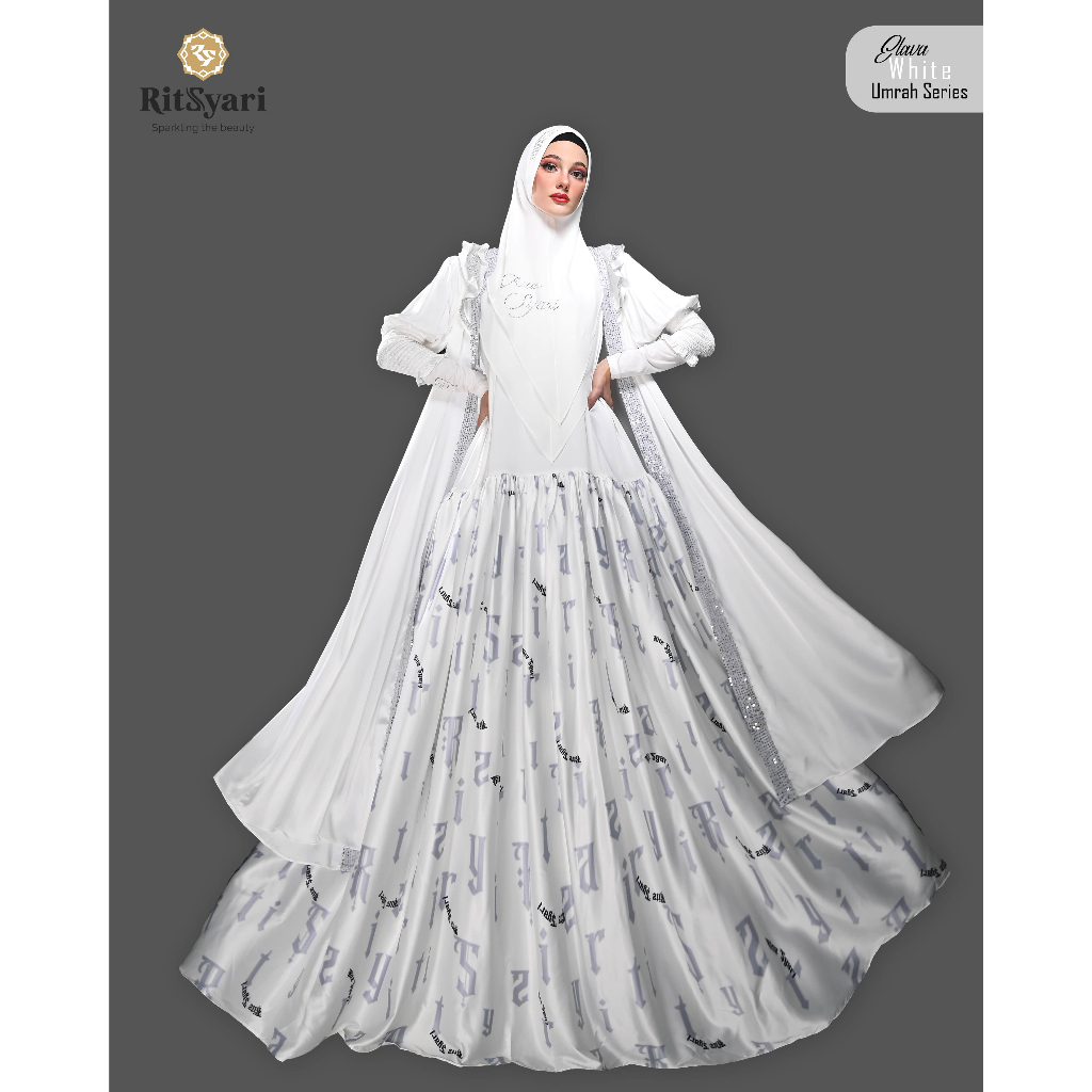 Jual RITZ SYARI - SET UMRAH SERIES ELAVA PUTIH PREMIUM (FREE HAND SOCK ...