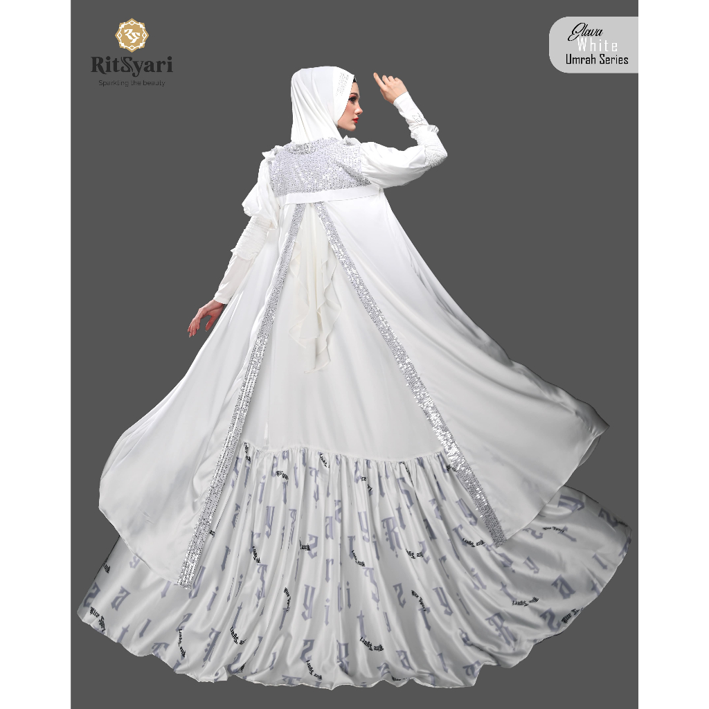 Jual RITZ SYARI - SET UMRAH SERIES ELAVA PUTIH PREMIUM (FREE HAND SOCK ...