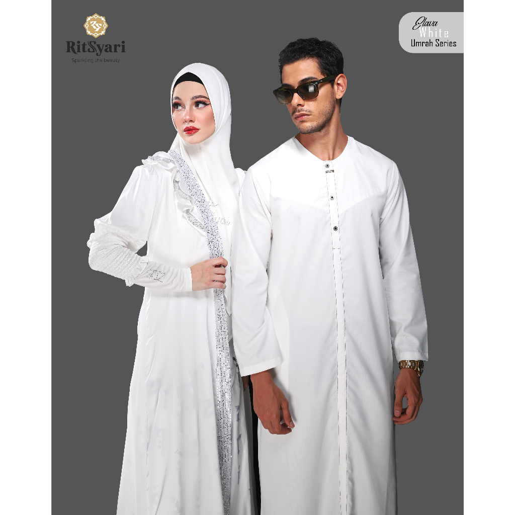 Jual RITZ SYARI - SET UMRAH SERIES ELAVA PUTIH PREMIUM (FREE HAND SOCK ...