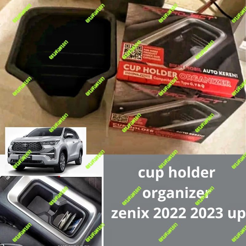 Jual cup holder organizer innova zenix 2022 2023 hitam Shopee Indonesia