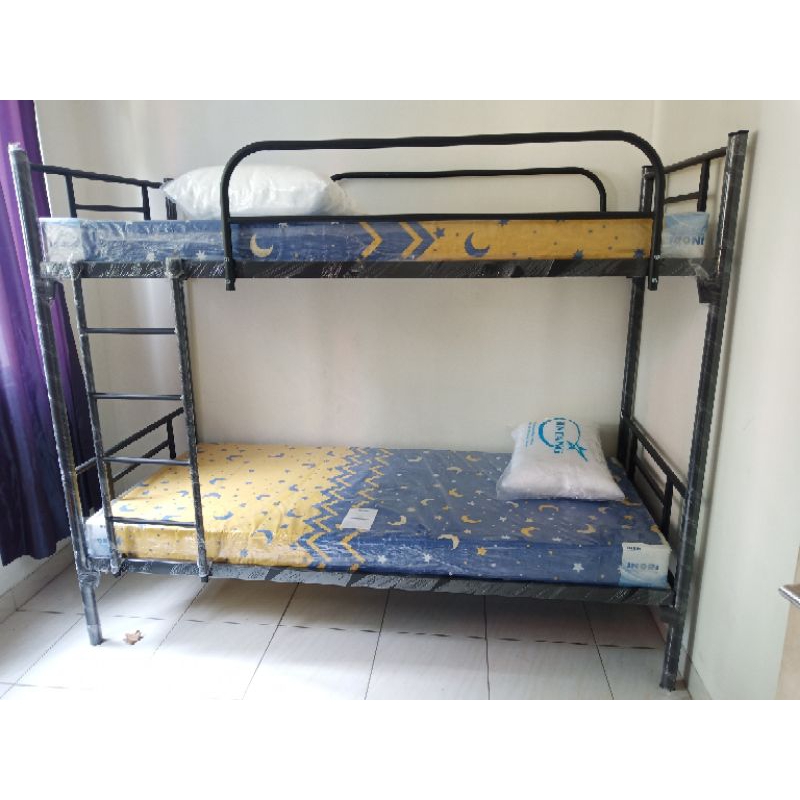 Jual Ranjang Susun Besi Termasuk 2 Busa Super Tempat Tidur Tingkat 2 ...