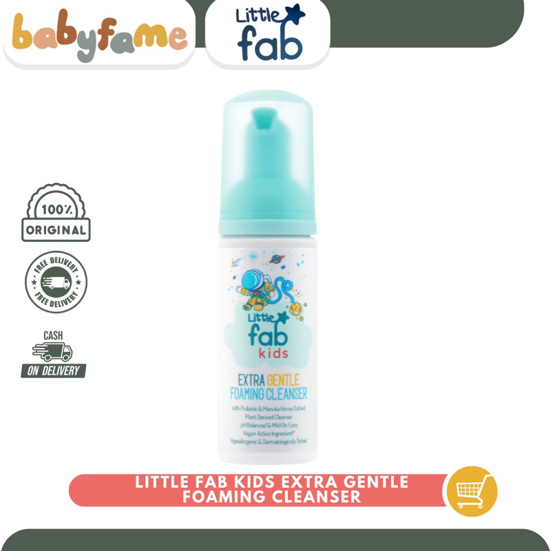 Jual LITTLE FAB KIDS EXTRA GENTLE FOAMING CLEANSER | 60 ML | PELEMBAB ...