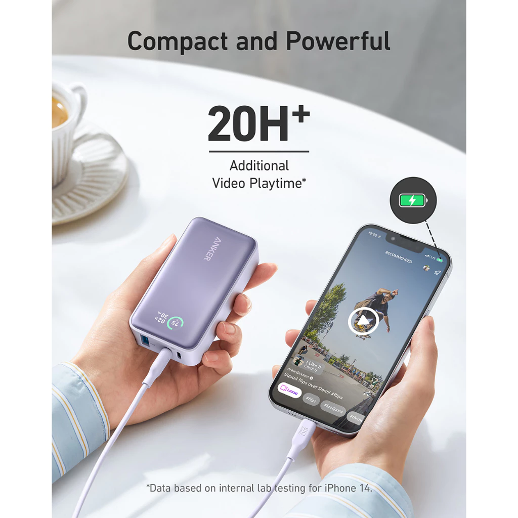 Powerbank Anker 533 Powercore 30W 10000 mAh PD - A1256