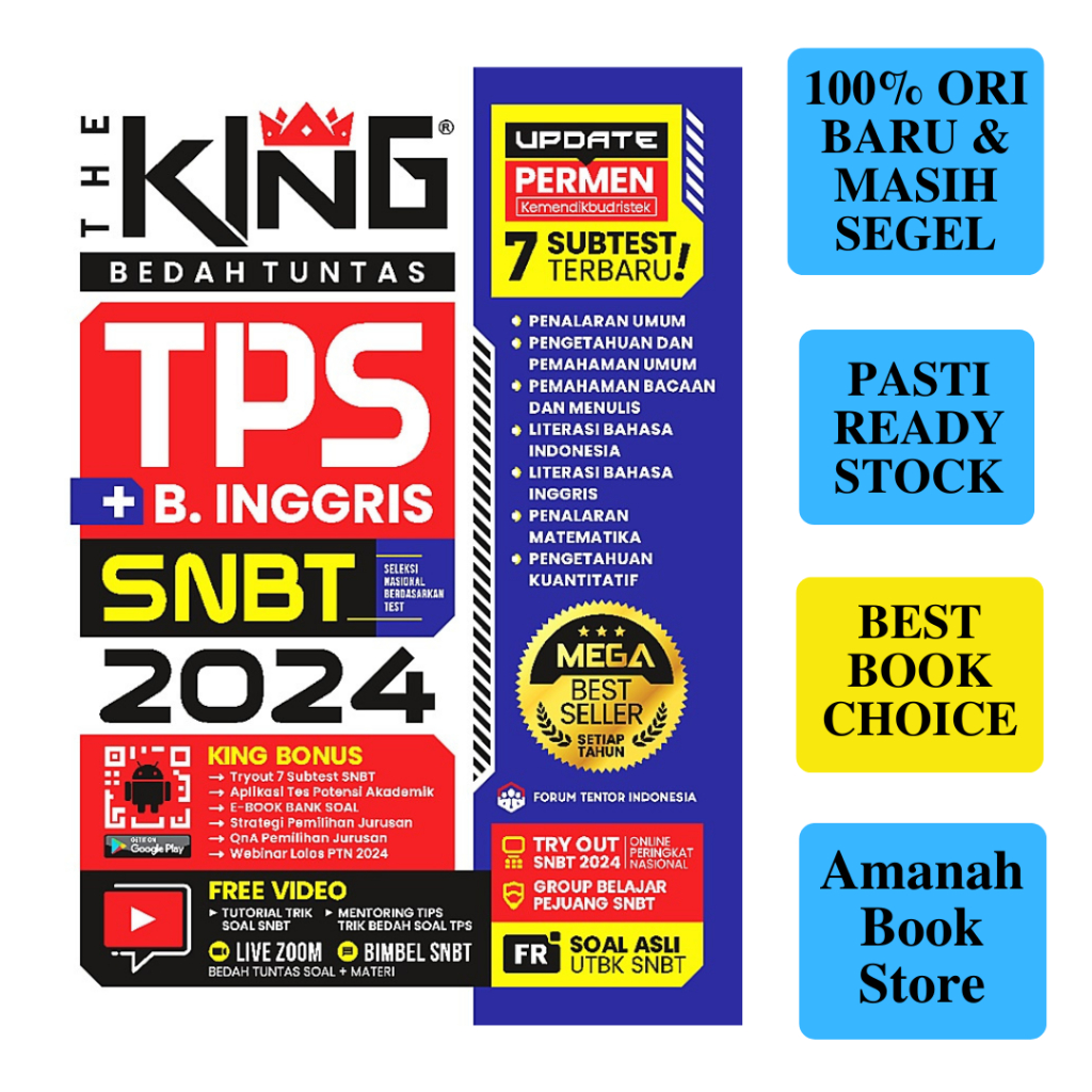 Jual Buku The King Bedah Tuntas TPS Tes Potensi Skolastik + B.Inggris ...