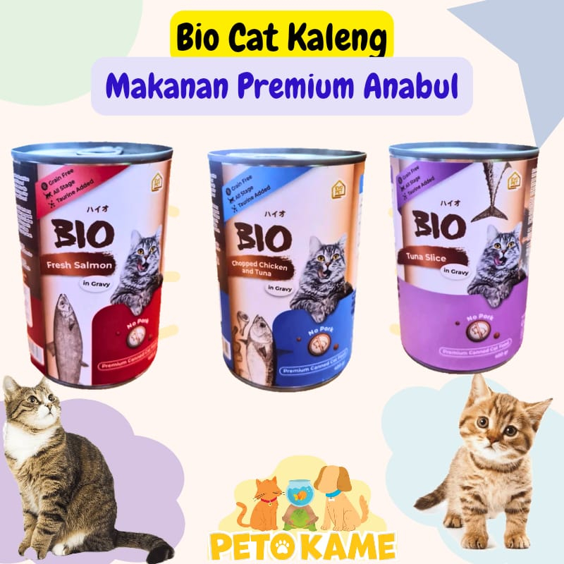Jual Bio Cat Kaleng 400 gr Makanan Basah Untuk Semua Kucing Wet Food