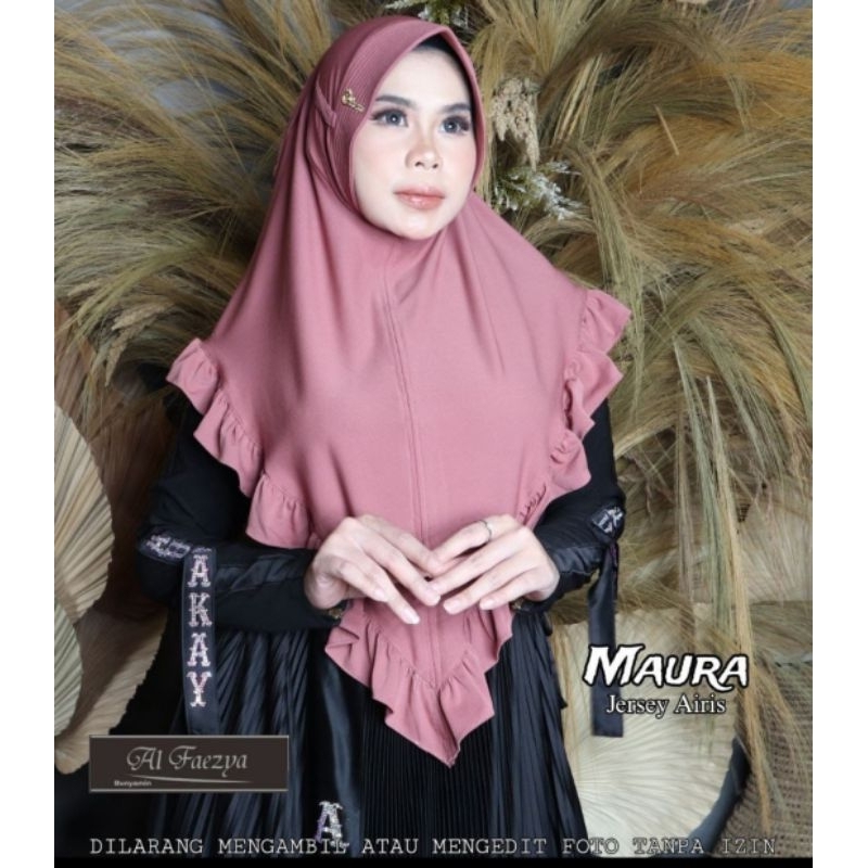 Jual 830 JILBAB AL FAEZYA JERSEY AIRIS PED TALI REMPEL/HIJAB AF ...
