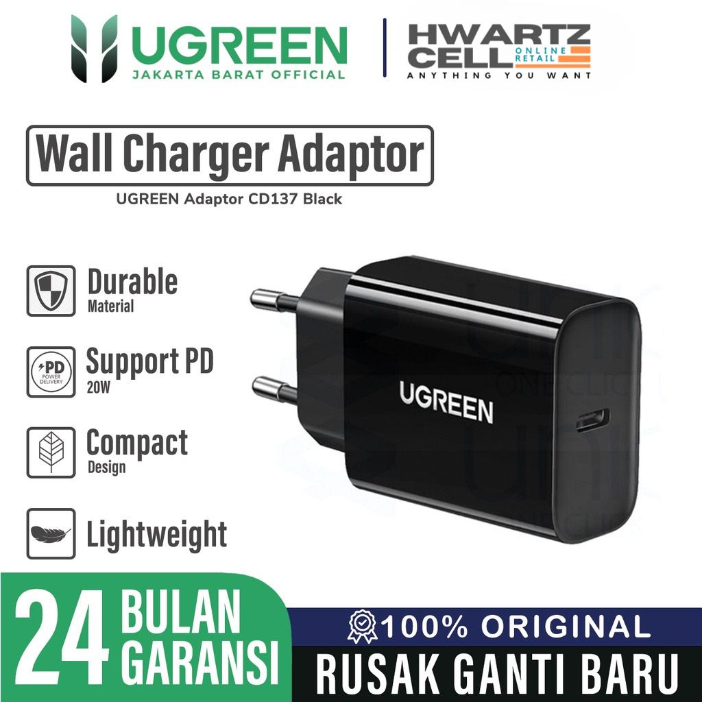 Jual Hwartz Wall Charger Kepala Adaptor Iphone W W Ugreen Usb