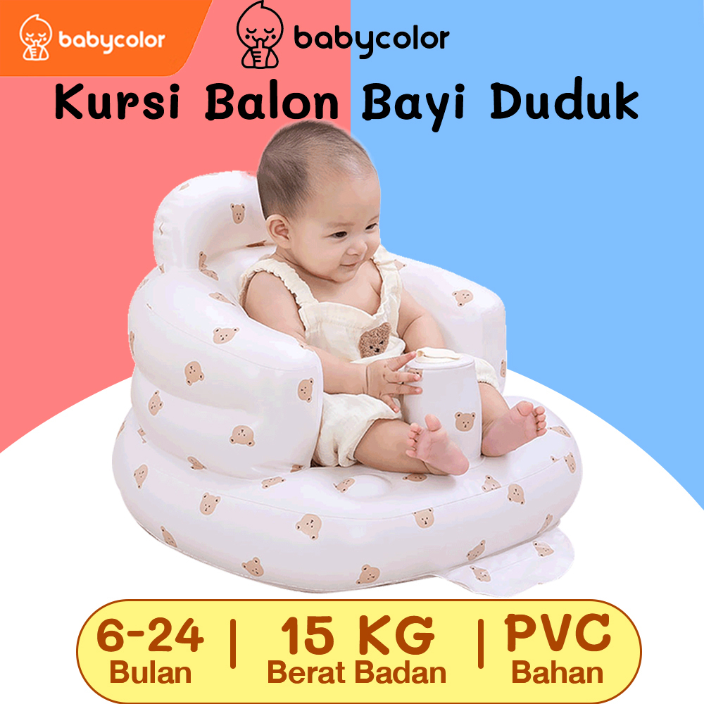 Jual Babycolor Sofa Tiup Bayi Belajar Duduk Kursi Bayi Belajar Duduk ...