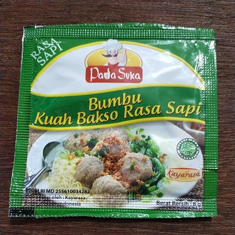 Jual Bumbu Kuah Bakso Rasa Sapi Pada Suka 5 Gram Shopee Indonesia