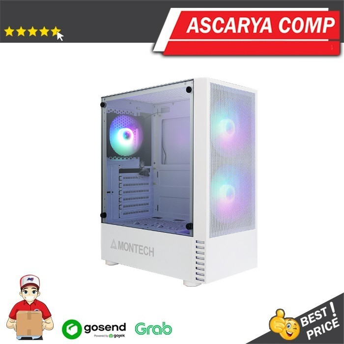 Jual Casing MONTECH X2 MESH - WHITE | Shopee Indonesia