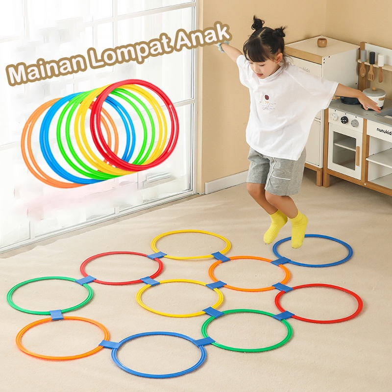 Jual 10Pc Jumping Ring / Ready Mainan Jingkat Pincang Hopscotch/ Anak ...