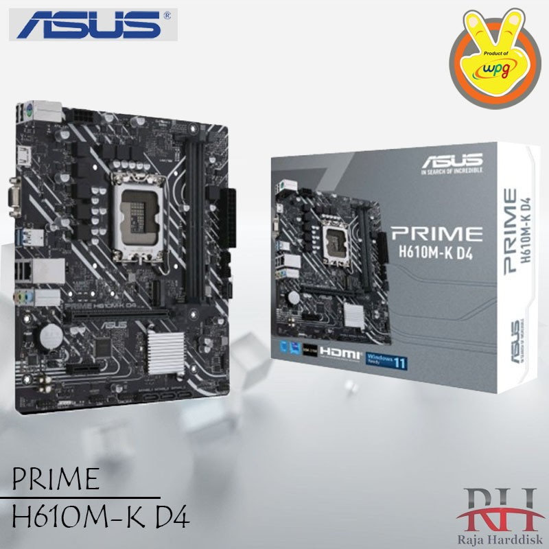 Jual ASUS PRIME H610MK D4 Motherboard Intel H610 LGA 1700 DDR4 Micro