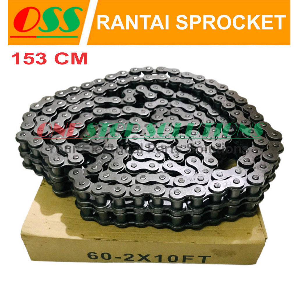 Jual RANTAI SPROCKET RS60-2 / ROLLER CHAIN RS 60 - 2 DOUBLE | Shopee ...