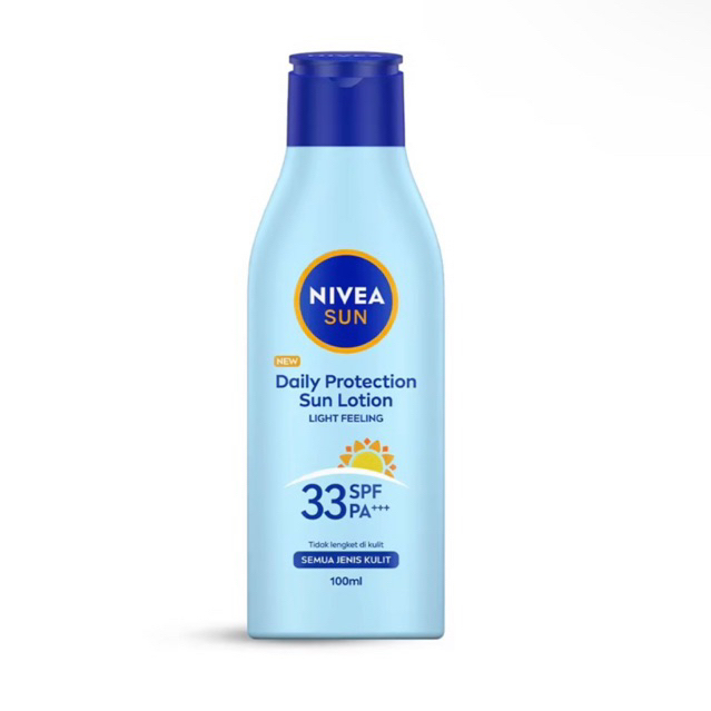 Jual Nivea Daily Protection Sun Lotion SPF33 PA+++ Sunscreen 100ml