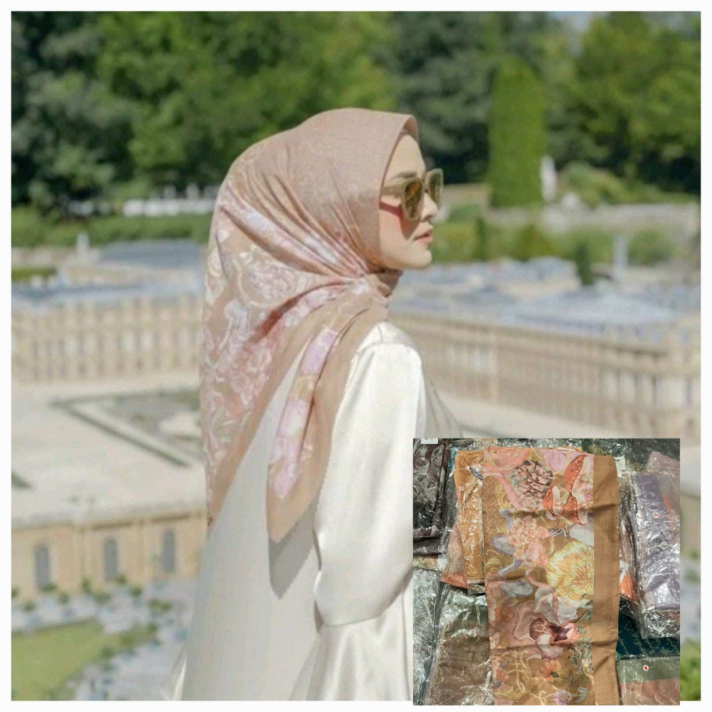 Jual Buttonscarves The Sevilla Voile Square Blanco Original 2023