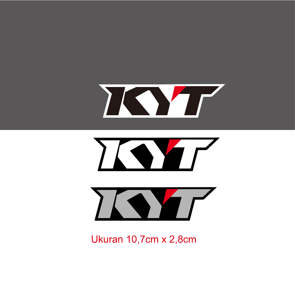 Jual Stiker Print Cut Helm KYT / Cutting Stiker Helm KYT 1 set isi 2 ...