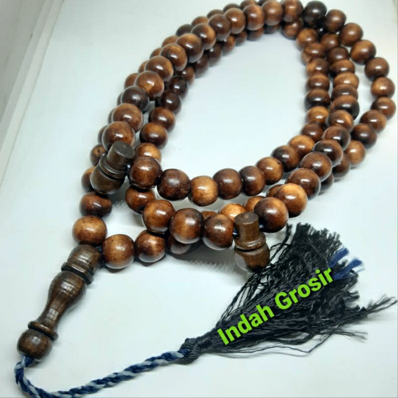Tasbih jumbo kayu wali kukun 12mm 99butir