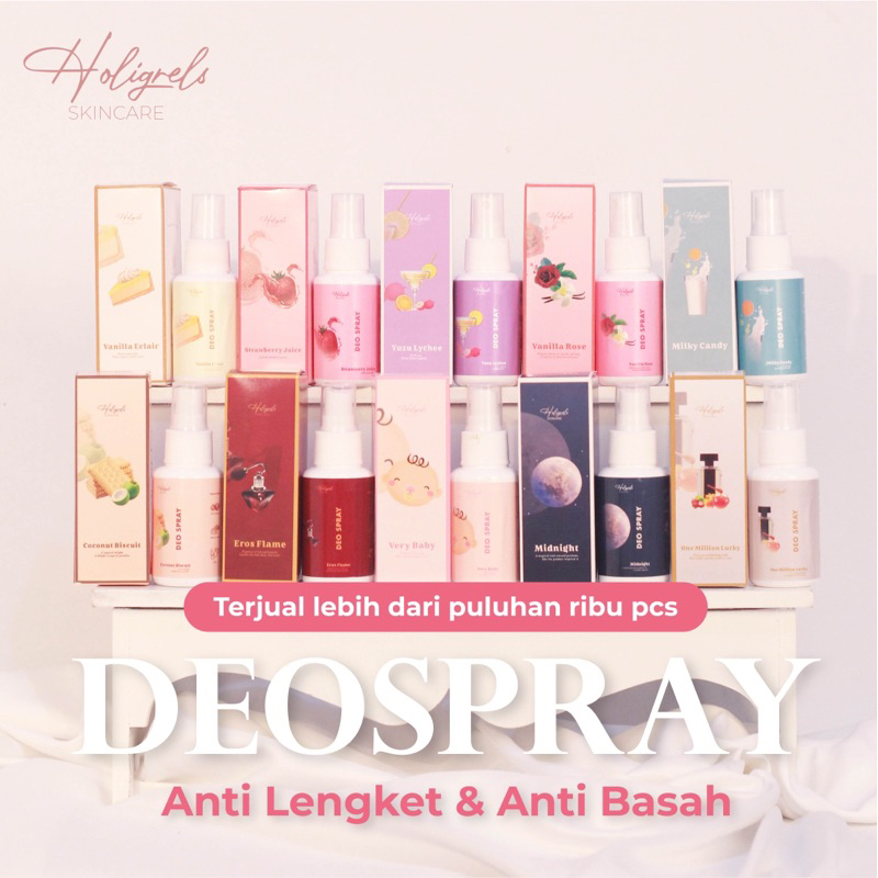 Jual Holigrels Deospray Tawas Deodorant Spray Deo Bpom Shopee Indonesia