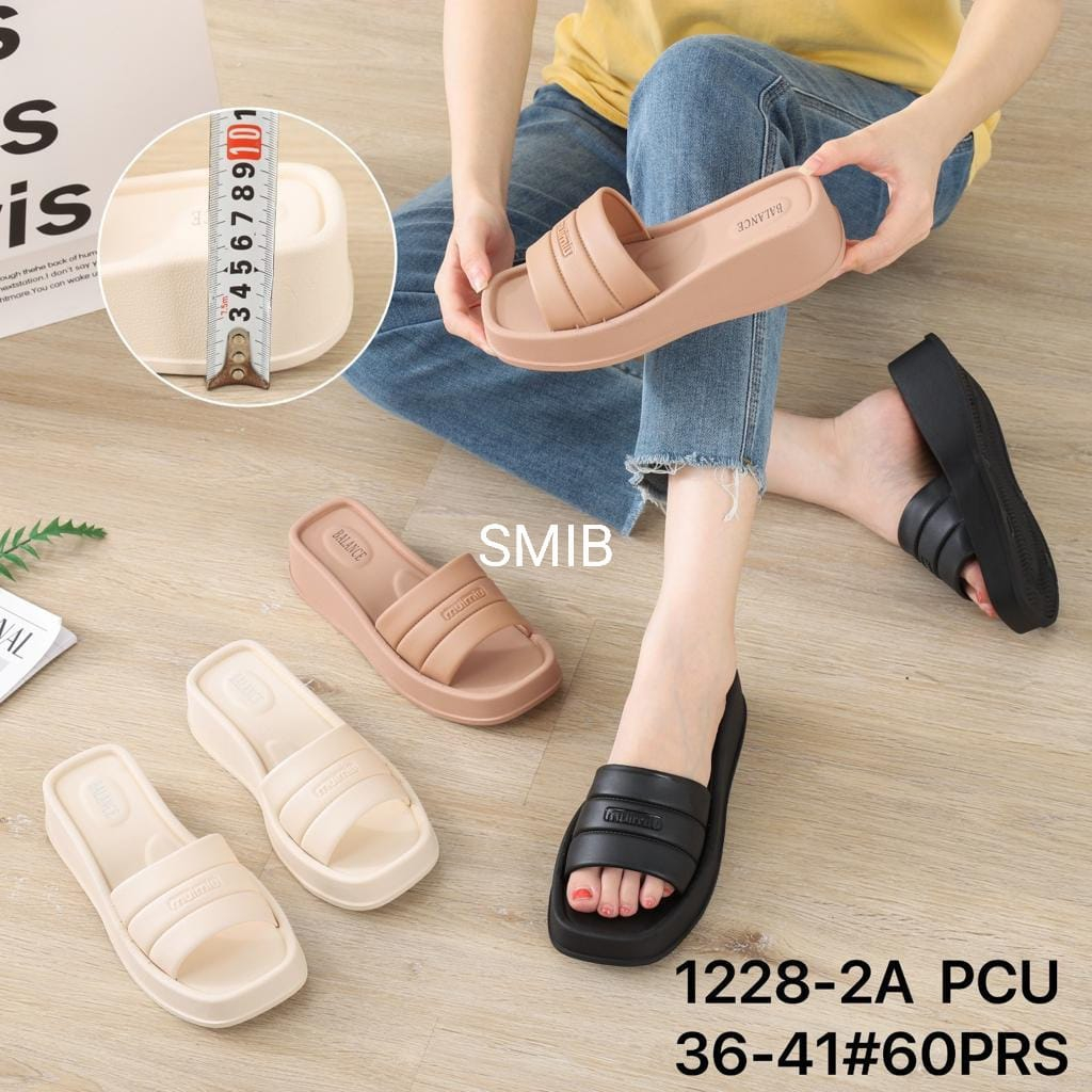 Jual Sandal Selop Wanita Karet Import BALANCE Motif Polos Ban 1 Ringan ...