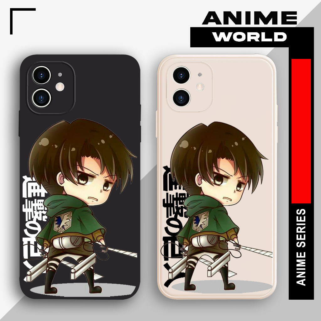Cover per Oppo A15 Manga Attaque Titans Nero