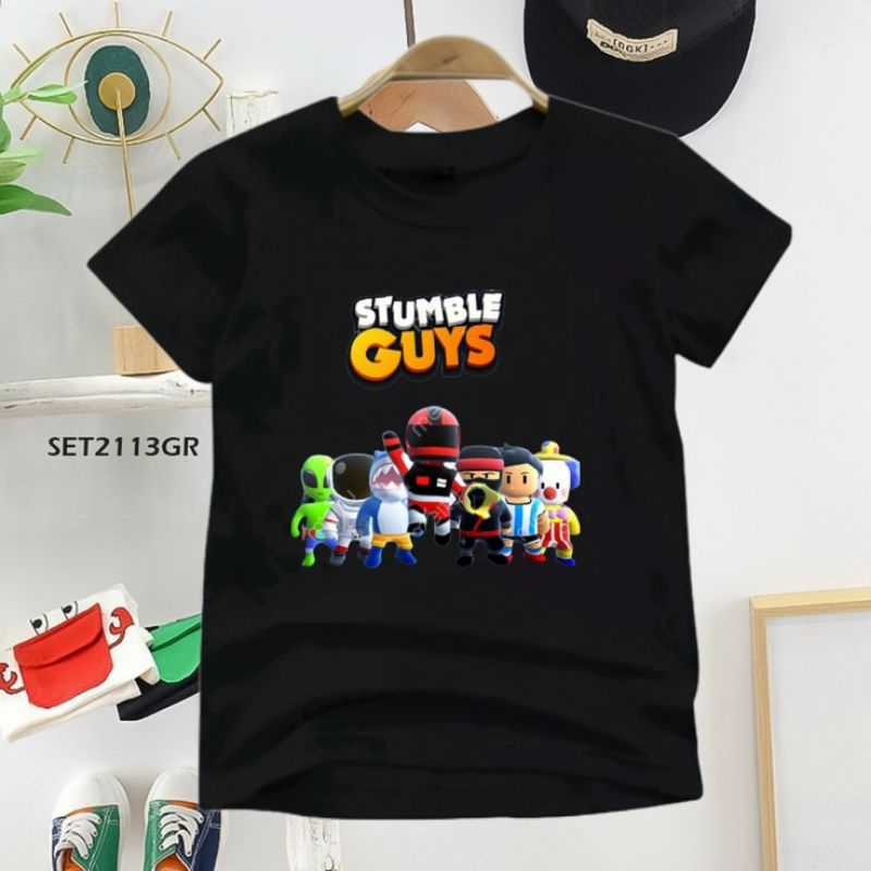 Jual Kaos Anak Distro Stumble Guys Friends ( 2-10 Tahun ) Cewek/Cowok ...