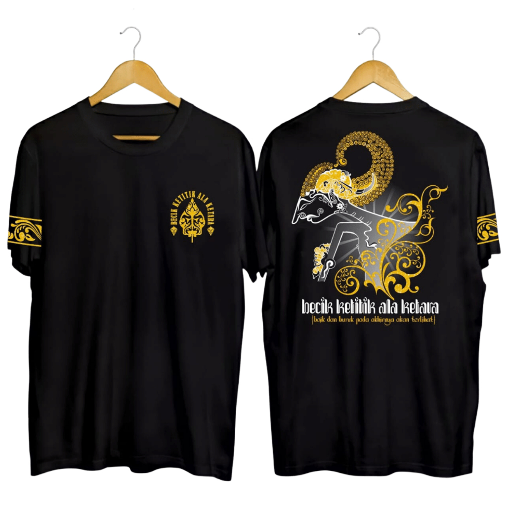 Jual Kaos Wong Jowo Tshirt Jawa Wayang Kulit Gunungan Distro Atasan