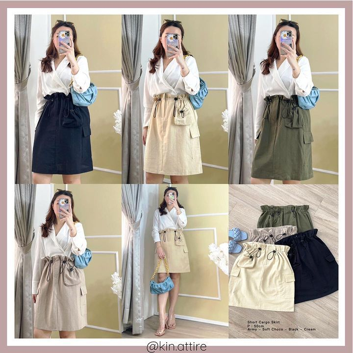 Jual Skirt Mini Korean || Rok Kekinian Korean Style || Rok Serut || KR ...