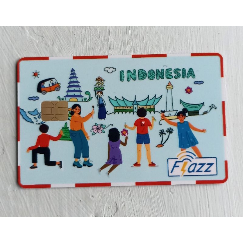 Jual Kartu Flazz BCA Edisi Kemerdekaan. Anak Menggambar. Original Asli